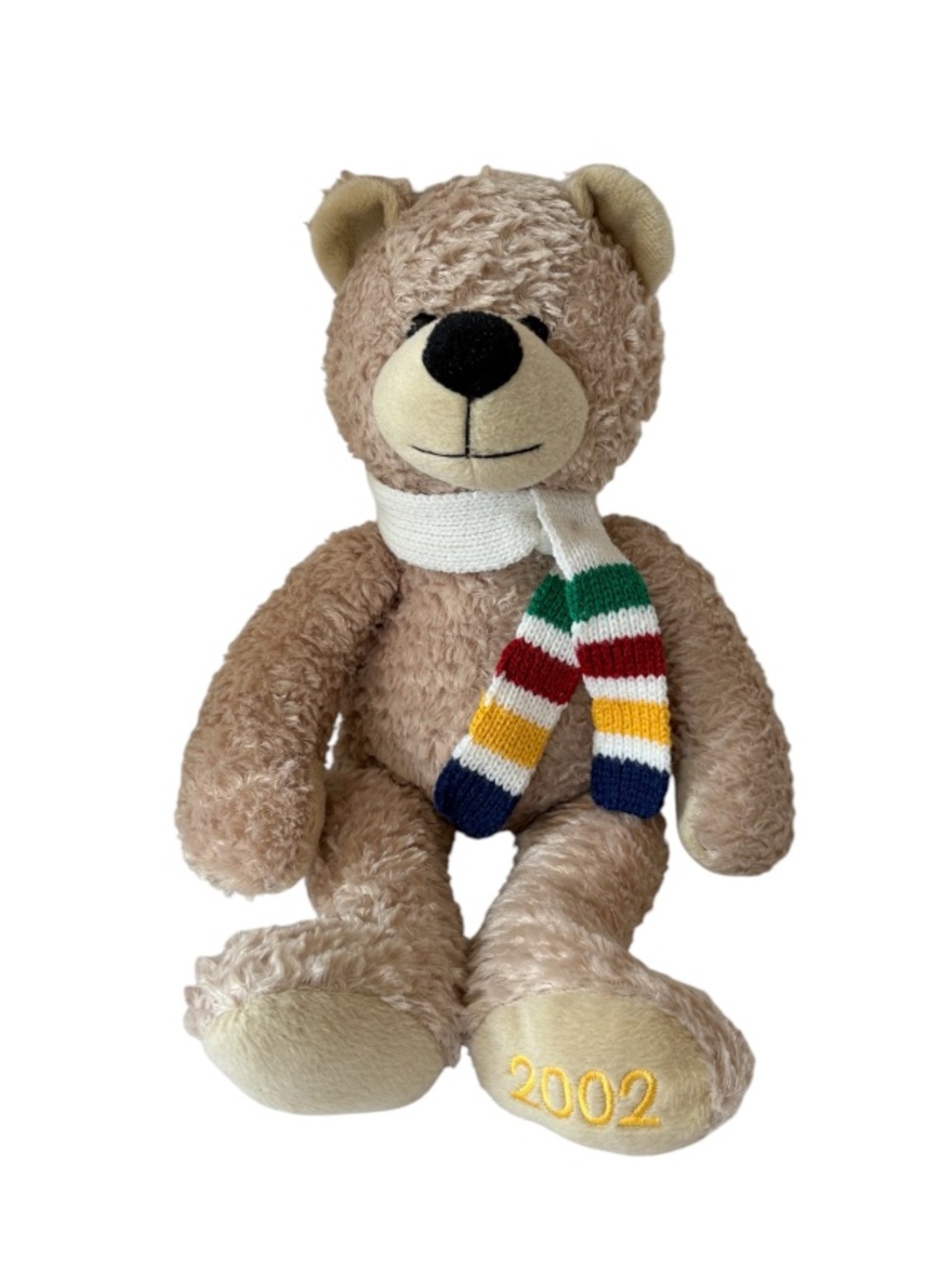 Vintage Hudsons Bay Company 2002
Teddy Bear HBC Iconic Scarf Plush Animal
